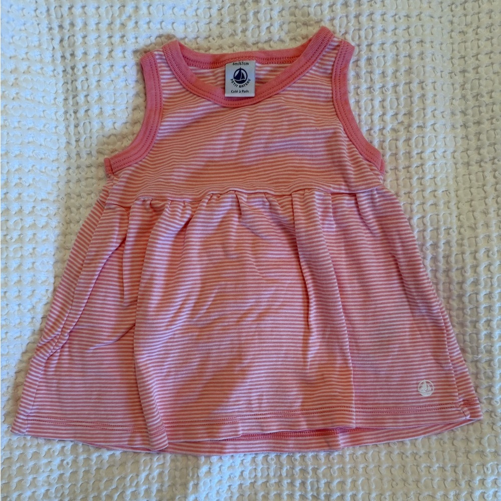 Petit Bateau Pink Striped Baby Dress 💞